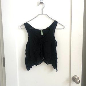 Dressy split front crop top